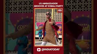 US Envoy Eric Garcetti’s Bollywood Dance Moves Light Up Embassy Diwali Party  India Today [upl. by Hawkins828]