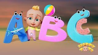 ABC Song  Learn ABC with FUN  Kids Songs amp Nursery Rhymes  Happy Tots [upl. by Nivert]