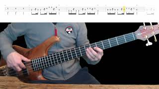 Rainbow  Gates Of Babylon Bass Cover with Playalong Tabs in Video [upl. by Etnoed]