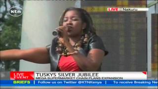 Celebrated gospel singer Gloria Muliro perform during Tuskys Silver Jubilee Celebrations [upl. by Olag]