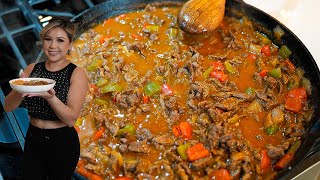 My favorite CARNE CON CHILE this is a CLASSIC and it’s a recipe you MUST try [upl. by Zahc]