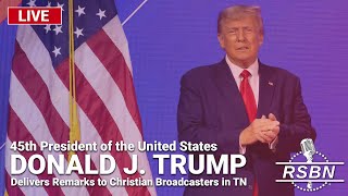 LIVE Trump to Address Christian Broadcasters at NRB Convention  22224 [upl. by Aicened]