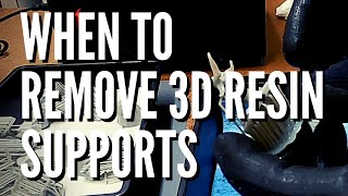 When To Remove 3D Resin Model Supports  Before Or After Curing [upl. by Dwinnell]