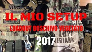 Il mio SETUP 2017  Softair Loadout Boschivo Vegetato ITA [upl. by Joyce]