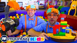 Blippi Visits an Indoor Playground  Moonbug Kids TV Shows  Full Episodes  Cartoons For Kids [upl. by Eidlog]