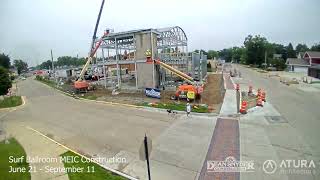 Surf Ballroom MEIC Construction Timelapse 621911 [upl. by Howell]