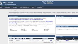 OPERS online account Updating personal information [upl. by Aihsei]