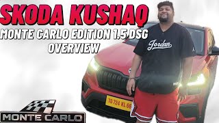 SKODA KUSHAQ MONTE CARLO EDITION 15  OVERVIEW [upl. by Weitman]