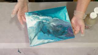 Testing TriArt Liquid Glass to Seal an Acrylic Pour Painting [upl. by Sorcha]