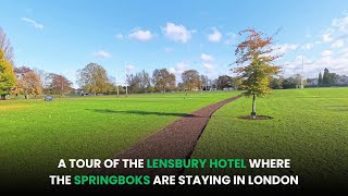 Walk Through The Lensbury Hotel Where The Springboks Are Staying In London  What Goes On Tour [upl. by Mildred]