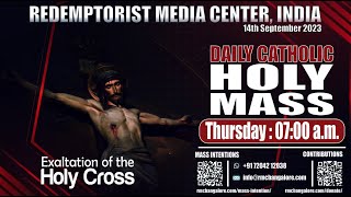 Catholic Holy Mass  14th September 2023 Thursday  Feast of the Exaltation of the Holy Cross [upl. by Nimrak]