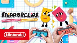 Snipperclips – Zusammen schneidet man am besten ab  ReleaseTrailer Nintendo Switch [upl. by Ameerahs]