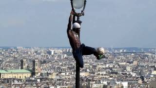 Iya Traoré Freestyle footballer at Montmartre Paris 3 [upl. by Akerdna645]