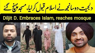 Diljit Dosanjh converts Muslim  Diljit reached mosque in Abu Dhabi before concert  Viral Video [upl. by Ulrike]