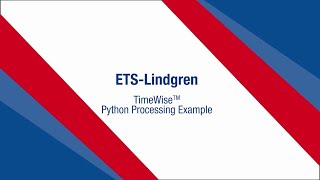 TimeWise  Python Processing Example [upl. by Austreng874]