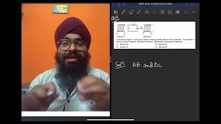 NEET2024 In the above diagram a strong bar magnet is moving towards solenoid 2 from solenoid 1 the [upl. by Cacilie5]