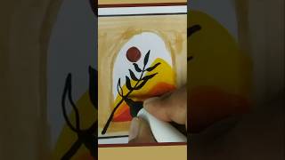 Boho Painting for Beginners shorts art painting brushpen boho tutorial trending satisfying [upl. by Aztiray]