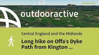 Interactive 3D video Long hike on Offa s Dyke Path from Kington to Knighton [upl. by Akemit]