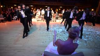 Ballerina Wedding Surprise Groomsmen Dance [upl. by Tamis]