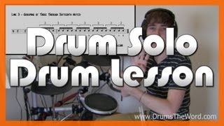 ★ Rope Foo Fighters ★ Drum Lesson  How To Play Drum Solo Taylor Hawkins [upl. by Anaicilef]