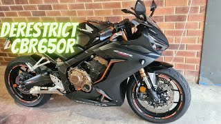 Derestrict CBR650R [upl. by Hsinam]