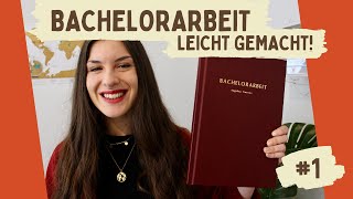 Bachelorarbeit leicht gemacht 1  Thema finden Fragestellung festlegen und Titel formulieren📚📓 [upl. by Cressi]