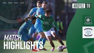 Highlights  Argyle 33 Preston North End [upl. by Ynohtna179]