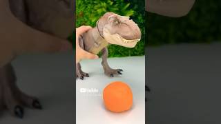 T Rex Steps on Orange Slime dinosaurs Reupload [upl. by Sandell148]