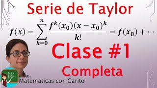 Serie de Taylor  Clase Completa [upl. by Elacsap704]