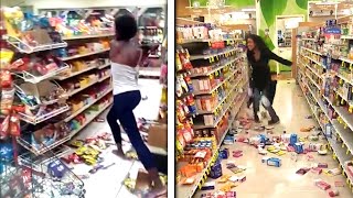 Top 5 CRAZIEST FREAKOUTS in STORES People Destroying Stores [upl. by Favianus]