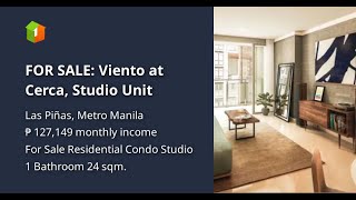 FOR SALE Viento at Cerca Studio Unit [upl. by Jaehne]