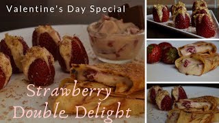 Strawberry Cream Cheese Double Delight  Valentines Day Special Recipes  By Neelima [upl. by Feodora114]