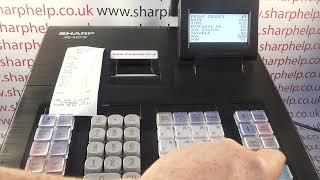 How To Remove Tax Vat Splits From Customer Till Receipts Sharp XEA207 Cash Register Programming [upl. by Kacie]