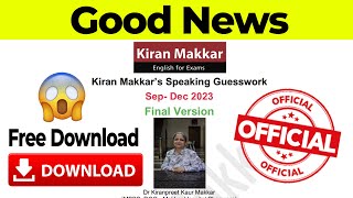 makkar speaking pdf September to December 2023  makkar ielts speaking 2023 pdf free download [upl. by Arondell533]