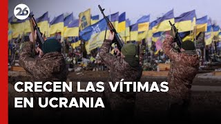 Aumentan los soldados muertos en la guerra de Ucrania [upl. by Aihsilef]