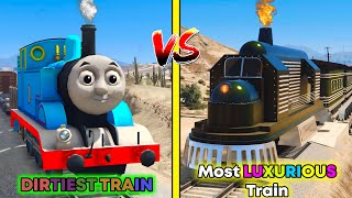 GTA 5  DIRTIEST TRAIN VS MOST LUXURY TRAIN WHICH IS BEST [upl. by Ardnasyl]