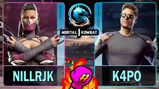 MK1 NillRJK MILEENA VS K4po JOHNNY CAGE🥊Mortal Kombat 1🥊4K 60ᶠᵖˢ [upl. by Auberbach954]