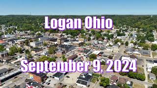 Logan Ohio on September 9 2024 drone view in 4K [upl. by Eiloj94]