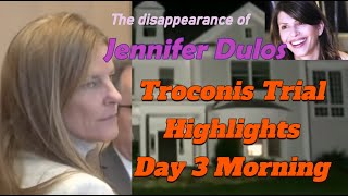 TROCONIS Trial  Forensic Evidence  Highlights amp Comments  Day 3 Morning Jennifer Dulos Case [upl. by Truelove560]