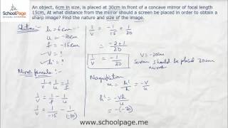 10 Mirror formula and magnification [upl. by Atiruam243]