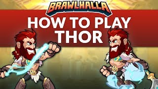 How to Play Thor  Brawlhalla Dev Stream Montage [upl. by Airrehs]