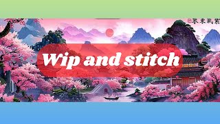 Wip and stitch Purple amppink landscape Monalisa [upl. by Yadsnil333]