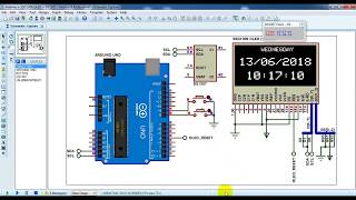 Arduino real time clock with DS1307 and SSD1306 OLED [upl. by Natsirt667]