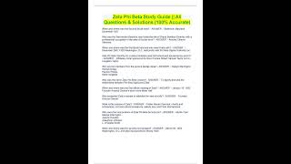 Zeta Phi Beta Study Guide [upl. by Analad265]