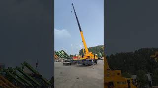 10ton crane 7meter 6section boom lifting height 34 meters triple pump8615054723399 [upl. by Alberic]