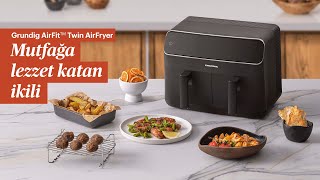 Yeni Grundig AirFit™️ Twin Airfryer ile Tanışın [upl. by Ardnuhsed]