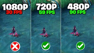 How to Change SCREEN RESOLUTION to Fix FPS DROP in Mobile Legends amp Any Games without Root [upl. by Notlaw]