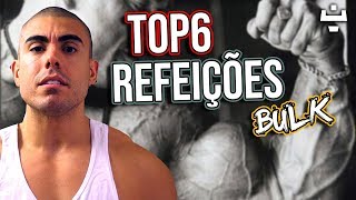 Top 6 refeições para ganho de massa muscular [upl. by Akaenahs]