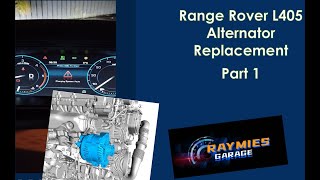 Range Rover L405 Alternator Replacement PART 1 [upl. by Lehpar]