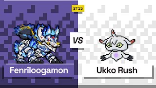 Digimon TCG Fenriloogamon vs Ukkomon Rush BT15 Match [upl. by Wightman226]